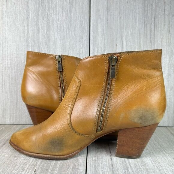 Frye Jennifer Ankle Boots Brown Leather Ankle Bootie Shootie Womens Size 8 - Picture 2 of 10